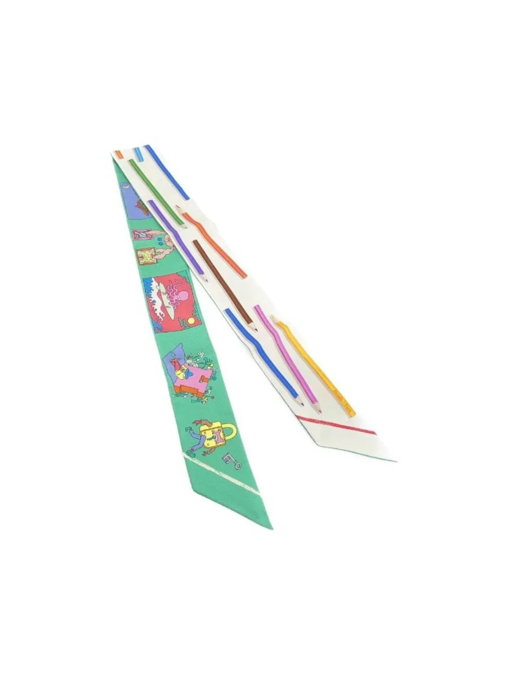 Hermes a Vos Crayons Twilly Scarf